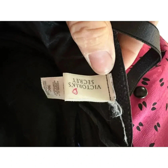 Victoria's Secret Black Stretch Satin slip shapewear Size 36C - Picture 3 of 6